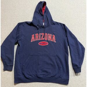 Campus Drive Arizona Wildcats Sweatshirt Hoodie U of A Blue Red Size Large